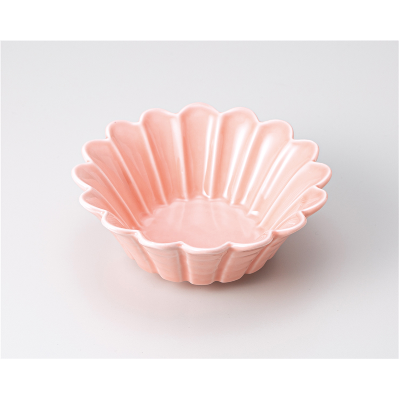 古林陶器 中鉢 ピンク菊花4.5反小鉢 1203330378 1個（ご注文単位1個）【直送品】
