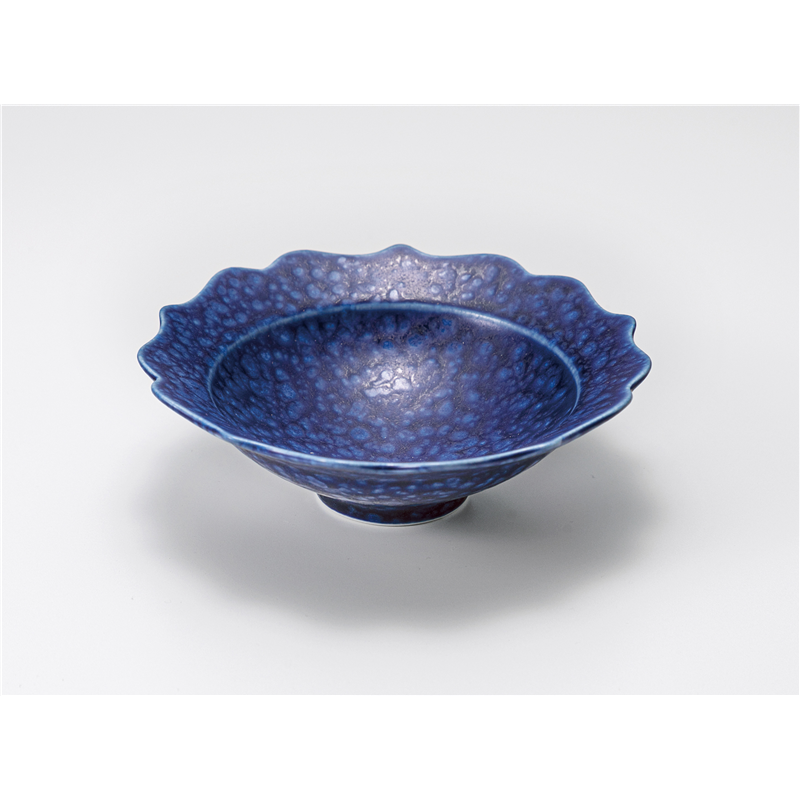 古林陶器 中鉢 Ryoka(稜花)群青14.5cm小鉢 1203110235 1個（ご注文単位1個）【直送品】
