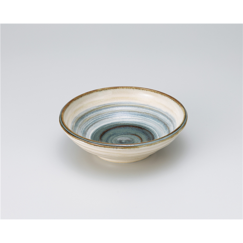 古林陶器 中鉢 さばトラ荒引浅鉢 1303210351 1個（ご注文単位1個）【直送品】