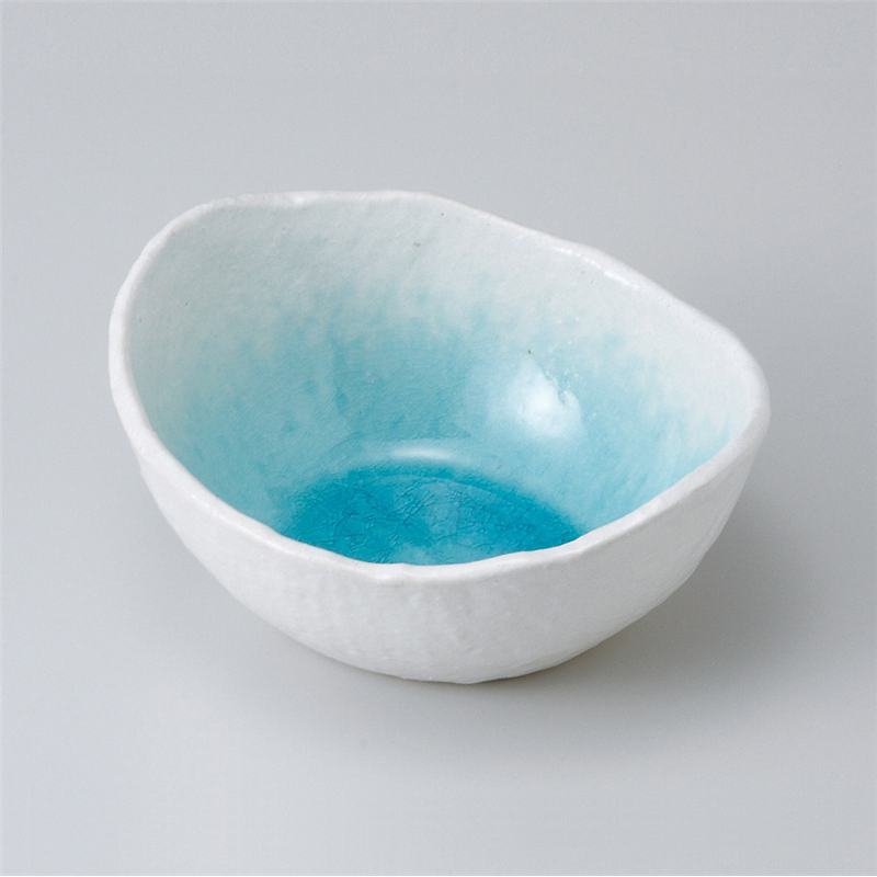 古林陶器 中鉢 白流水まゆ型小鉢(中) 505020377 1個（ご注文単位1個）【直送品】