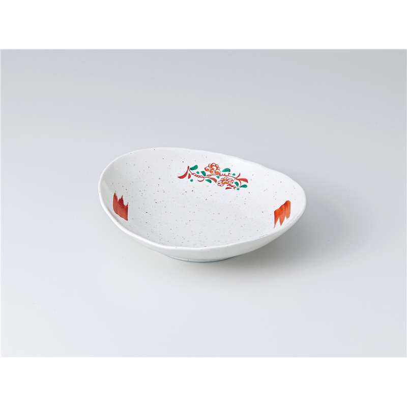 古林陶器 中鉢 花万暦5.0楕円深皿 1303240447 1個（ご注文単位1個）【直送品】