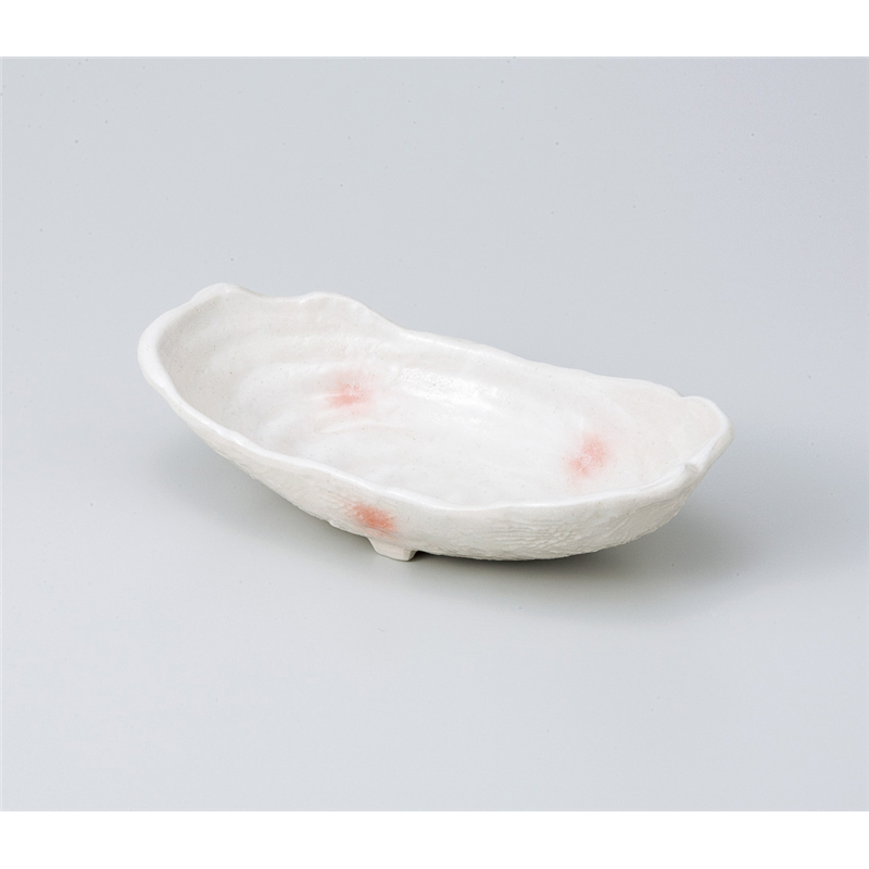 古林陶器 中鉢 ピンク吹き長小鉢 803730126 1個（ご注文単位1個）【直送品】