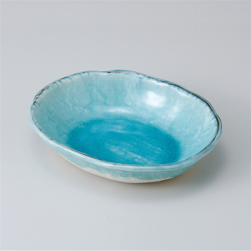 古林陶器 中鉢 清流の里楕円浅鉢 505220335 1個（ご注文単位1個）【直送品】