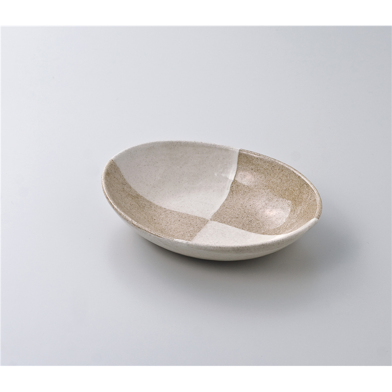 古林陶器 中鉢 唐津化粧楕円フルーツ鉢 604350274 1個（ご注文単位1個）【直送品】