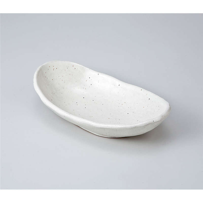 古林陶器 中鉢 雪志野舟型鉢 703510352 1個（ご注文単位1個）【直送品】