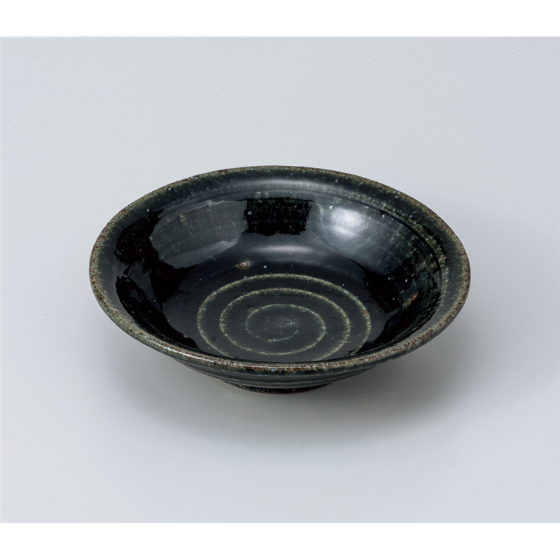 古林陶器 中鉢 紺釉けずり向付 803450126 1個（ご注文単位1個）【直送品】