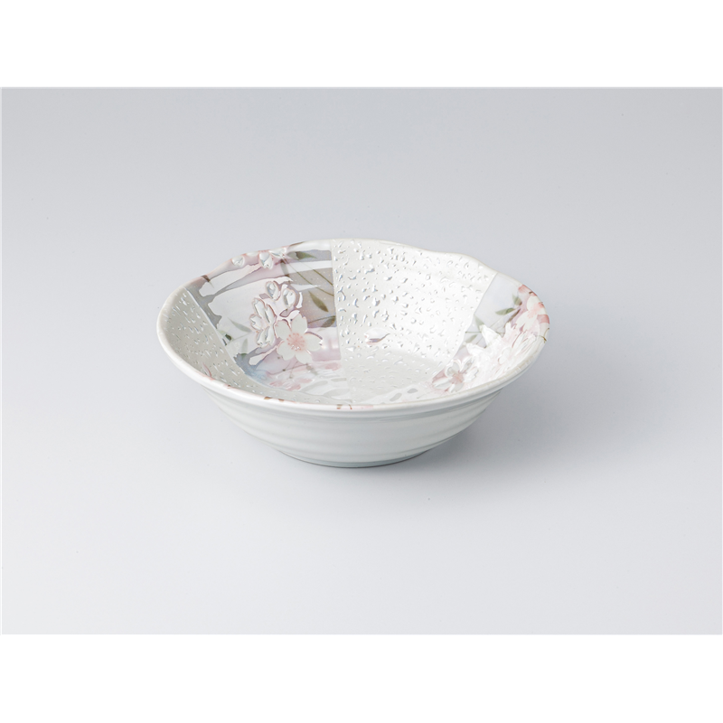 古林陶器 中鉢 オーロラ間取桜5.5鉢 1303630451 1個（ご注文単位1個）【直送品】