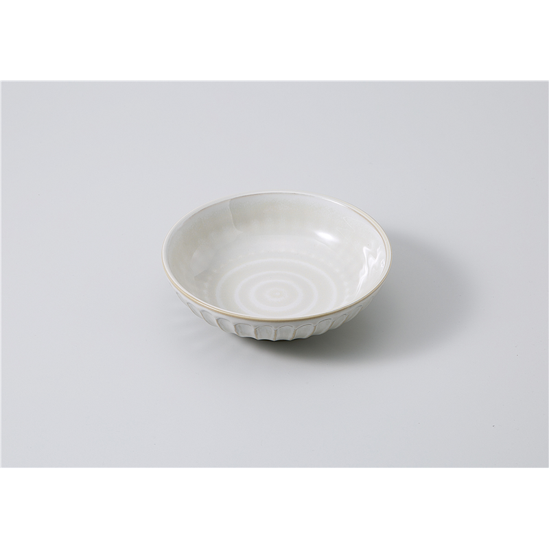 古林陶器 中鉢 窯変粉引き削ぎ15cm鉢 1103910126 1個（ご注文単位1個）【直送品】