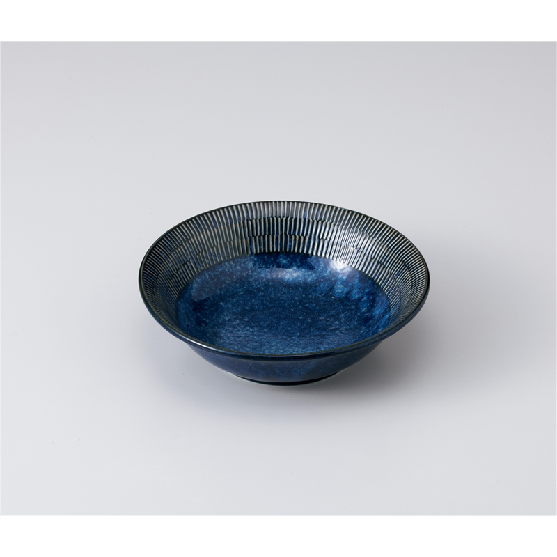 古林陶器 中鉢 窯変紺トチリ17cmボウル 1004610411 1個（ご注文単位1個）【直送品】