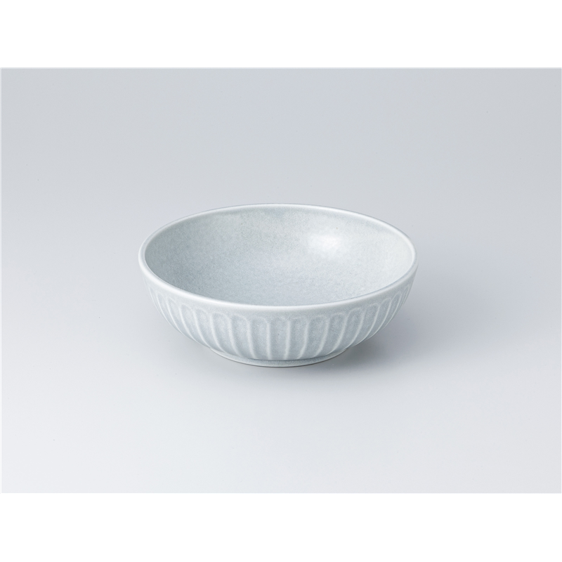 古林陶器 中鉢 エンボスマット グレー 16.5ボール 1303750441 1個（ご注文単位1個）【直送品】