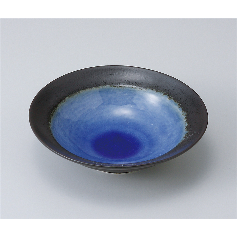 古林陶器 中鉢 深海(ブルー)5.0平鉢 504150454 1個（ご注文単位1個）【直送品】