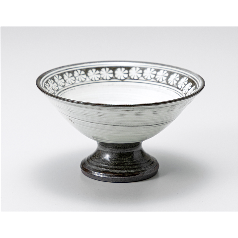 古林陶器 小鉢 粉引三島高台小鉢 1204320205 1個（ご注文単位1個）【直送品】