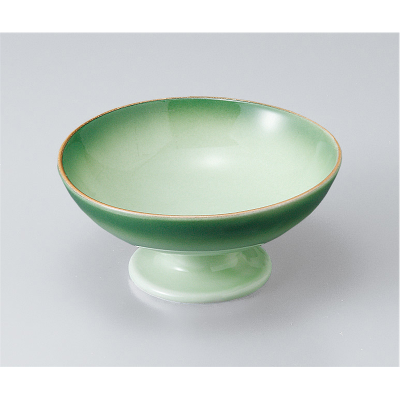 古林陶器 小鉢 緑彩高台小鉢 505850171 1個（ご注文単位1個）【直送品】