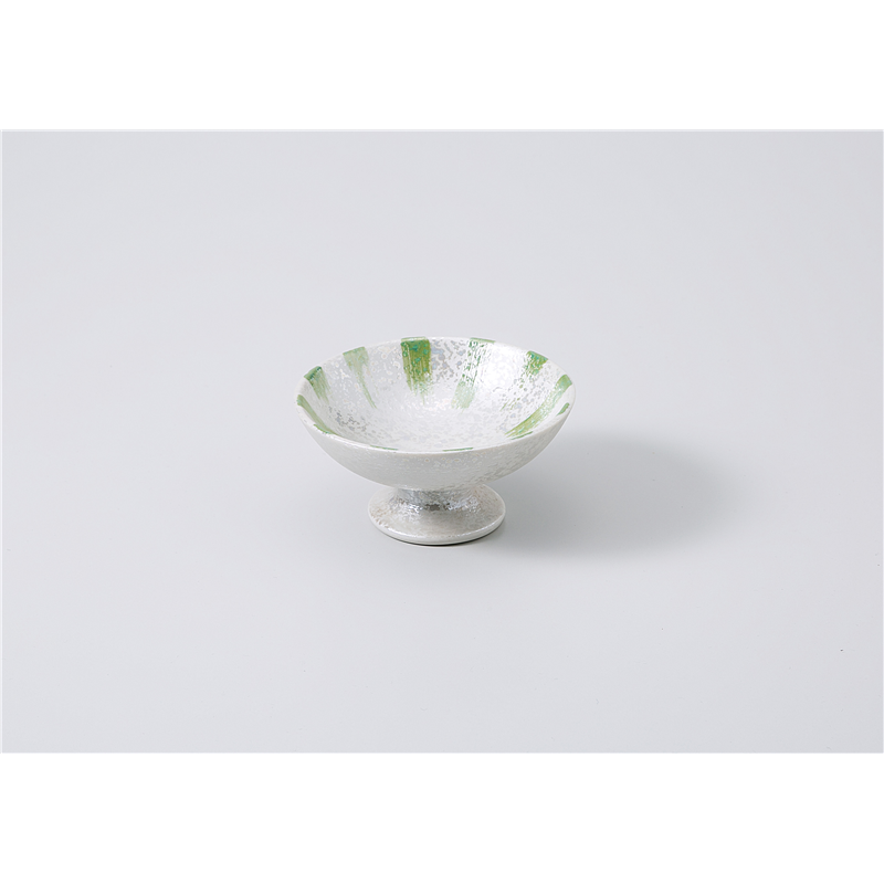 古林陶器 小鉢 色刷毛十草(ヒワ)高台小鉢 1104450335 1個（ご注文単位1個）【直送品】