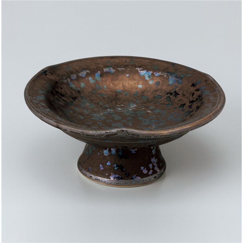 古林陶器 小鉢 金結晶三ツ押高台小鉢 904730235 1個（ご注文単位1個）【直送品】