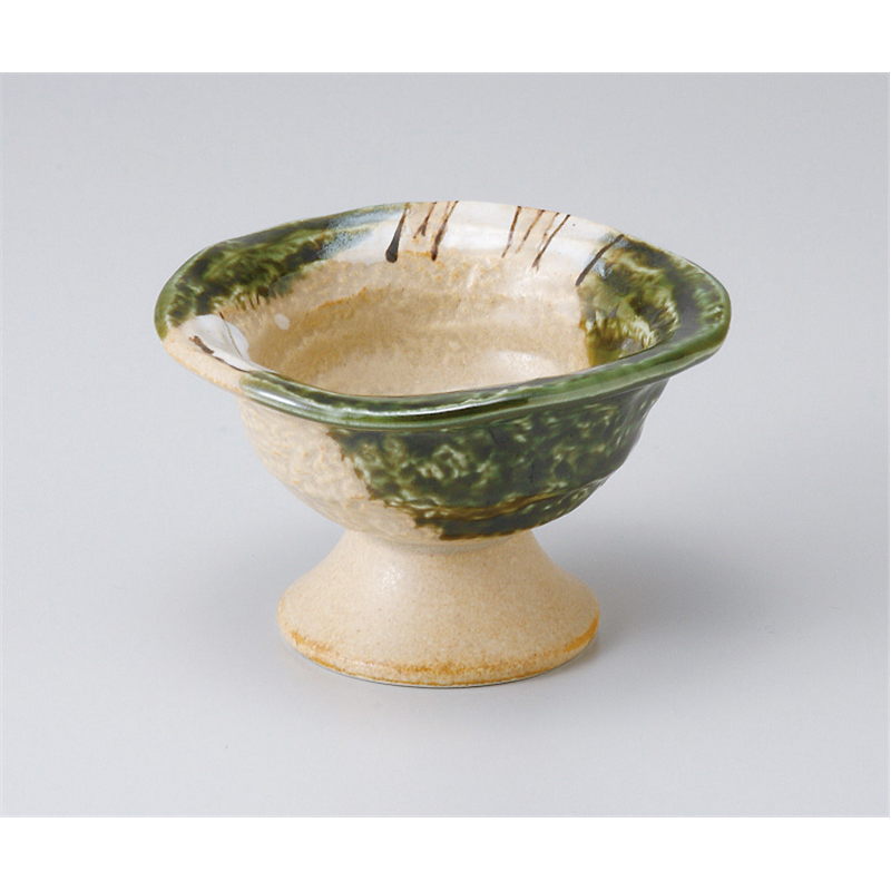 古林陶器 小鉢 織部十草高台小鉢 506410456 1個（ご注文単位1個）【直送品】