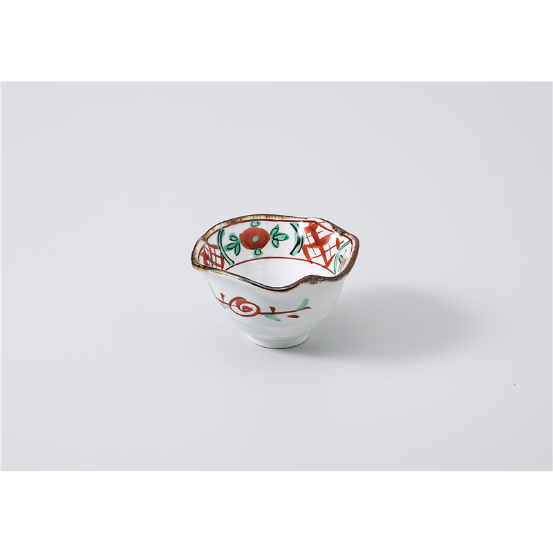 古林陶器 小鉢 赤絵間取り小鉢 1104710470 1個（ご注文単位1個）【直送品】