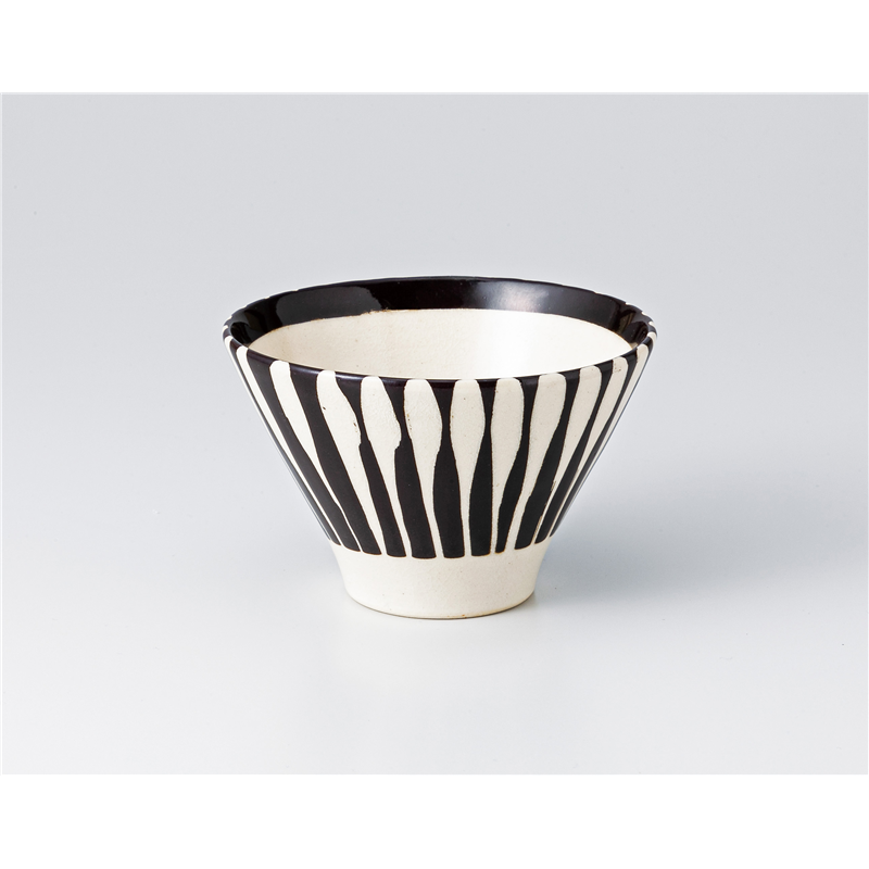 古林陶器 小鉢 黒十草反小鉢 1304330205 1個（ご注文単位1個）【直送品】