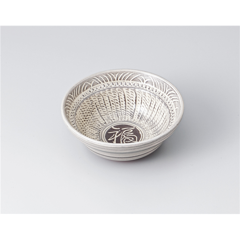 古林陶器 小鉢 白三島深小鉢 1304330305 1個（ご注文単位1個）【直送品】