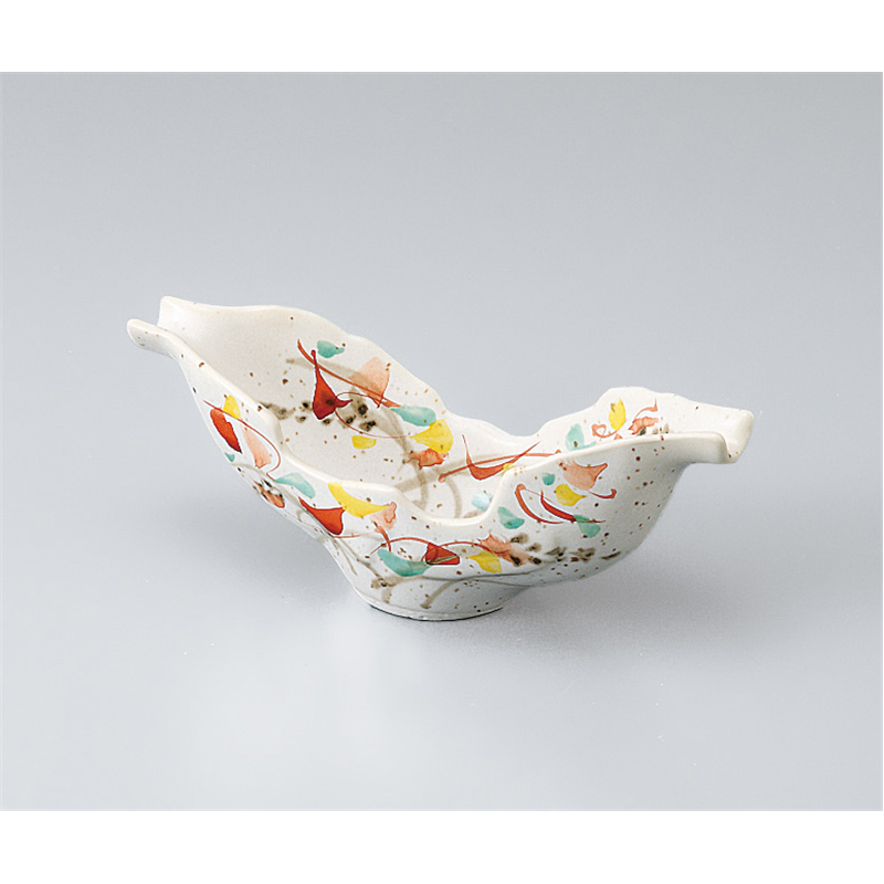 古林陶器 小鉢 赤絵変り型鉢 505720205 1個（ご注文単位1個）【直送品】