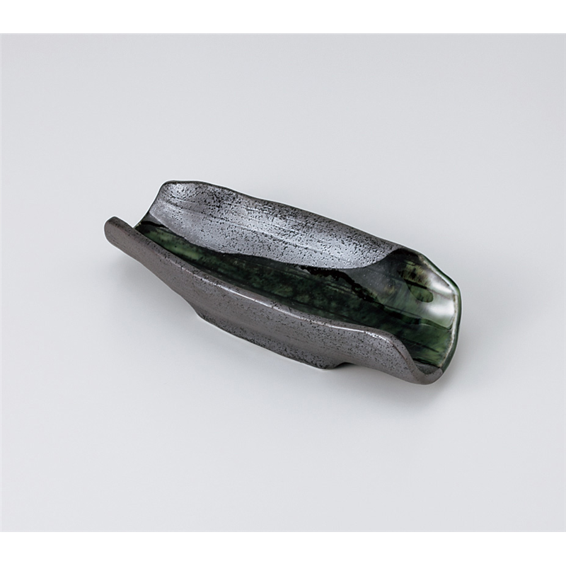 古林陶器 小鉢 葉月 小 ゆず黒流し 905110125 1個（ご注文単位1個）【直送品】