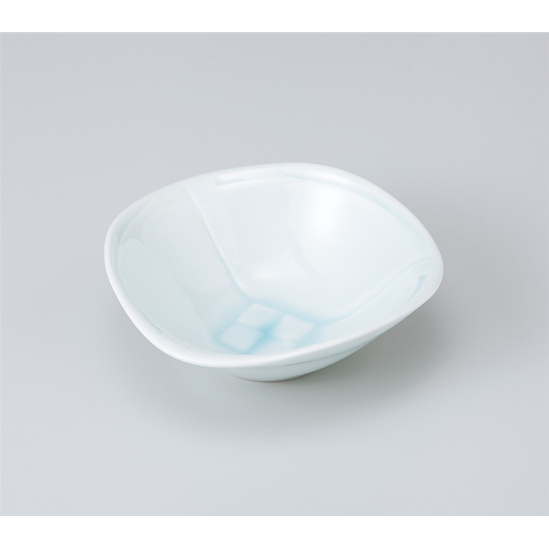 古林陶器 小鉢 青磁市松彫三角3.8鉢 905130425 1個（ご注文単位1個）【直送品】