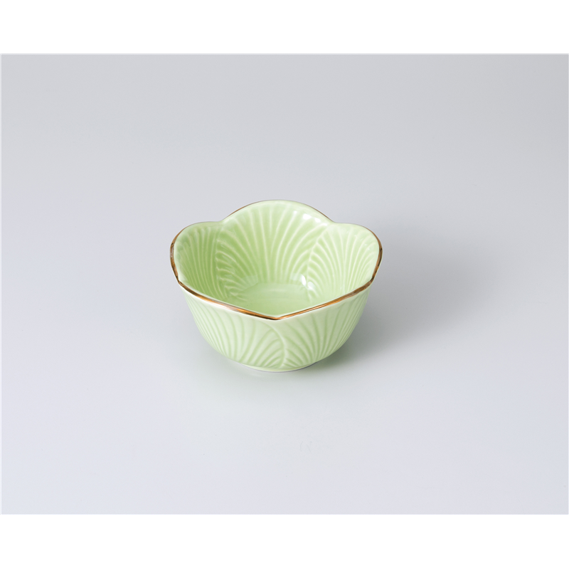 古林陶器 小鉢 渕金ヒワ葉型小鉢 大 1005340278 1個（ご注文単位1個）【直送品】