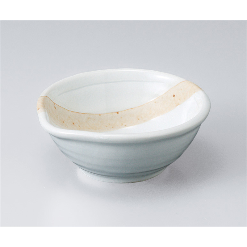 古林陶器 小鉢 粉引塗分け片口4.0鉢 505820478 1個（ご注文単位1個）【直送品】