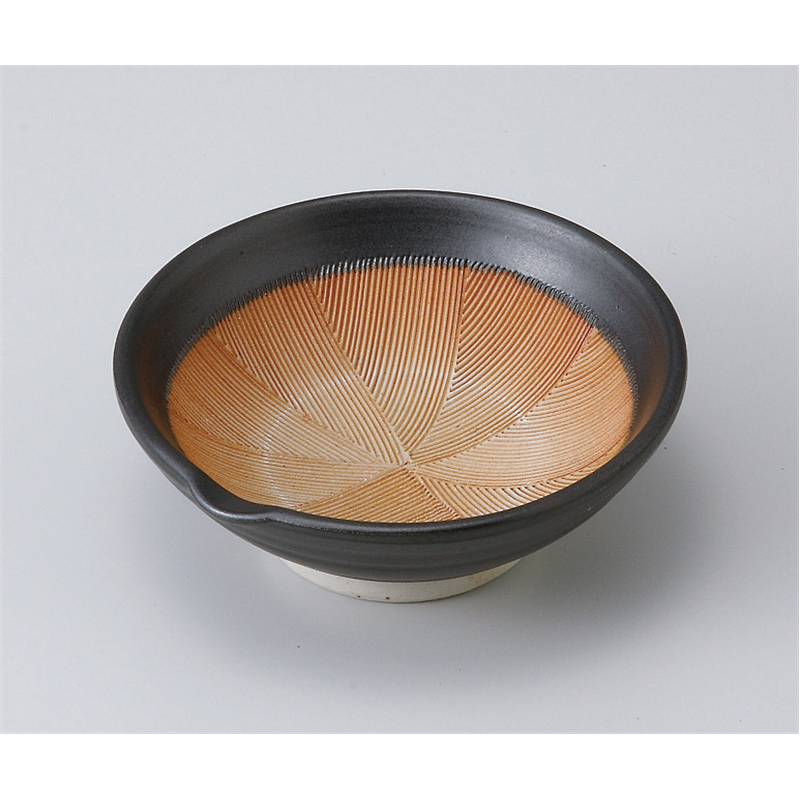 古林陶器 小鉢 黒マット3.6スリ平小鉢 506950347 1個（ご注文単位1個）【直送品】