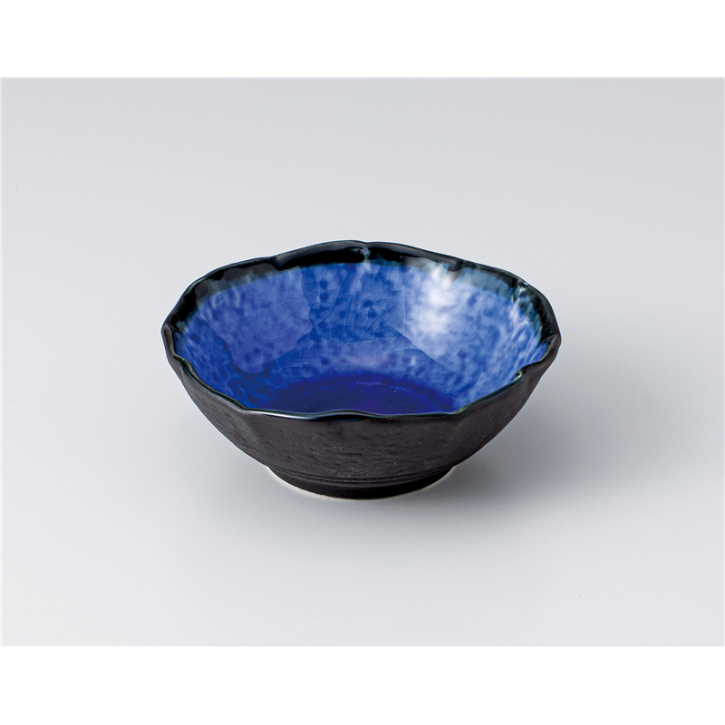古林陶器 小鉢 ネイビートチリ小付 1304650301 1個（ご注文単位1個）【直送品】