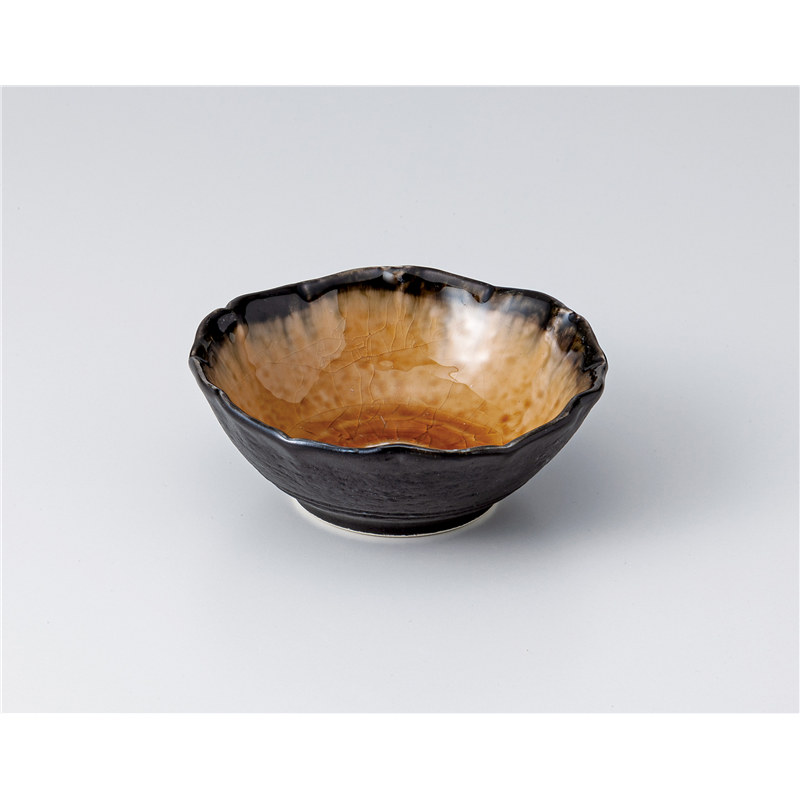 古林陶器 小鉢 ブラウントチリ小付 1304650501 1個（ご注文単位1個）【直送品】