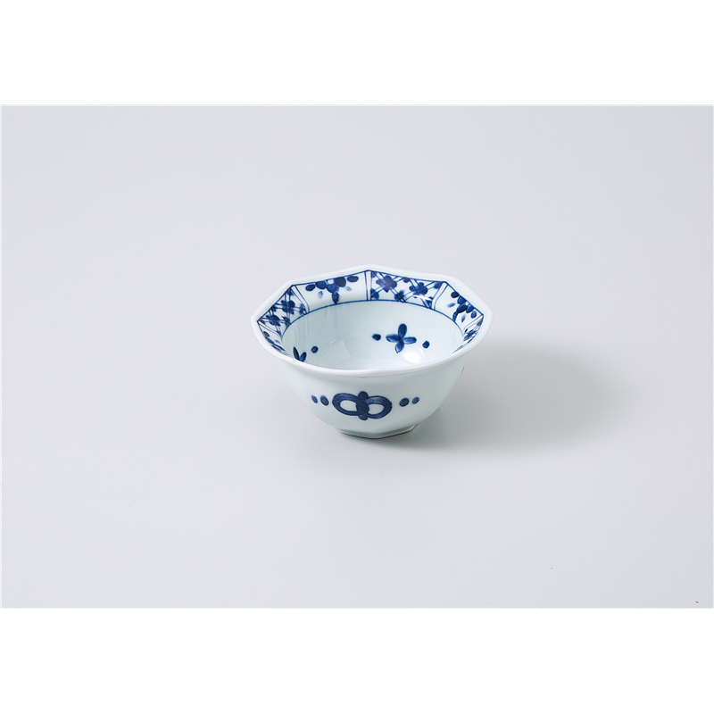 古林陶器 小鉢 間取草花八角小鉢 1104860341 1個（ご注文単位1個）【直送品】