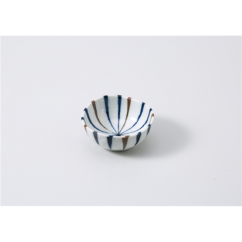 古林陶器 小鉢 藍十草三角3.0鉢 1104960335 1個（ご注文単位1個）【直送品】