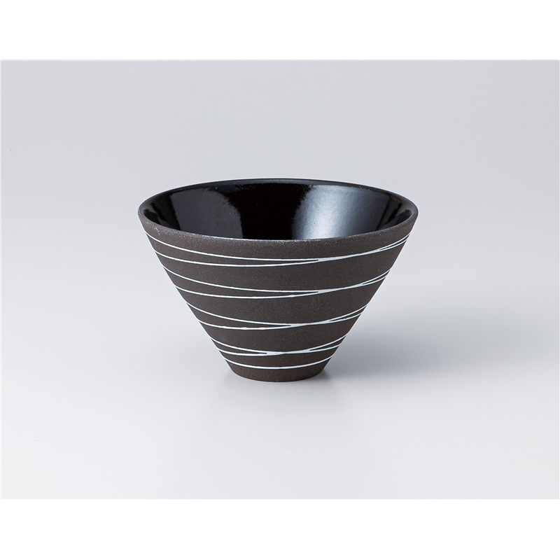 古林陶器 小鉢 黒土口広小鉢 白一珍 1304710456 1個（ご注文単位1個）【直送品】