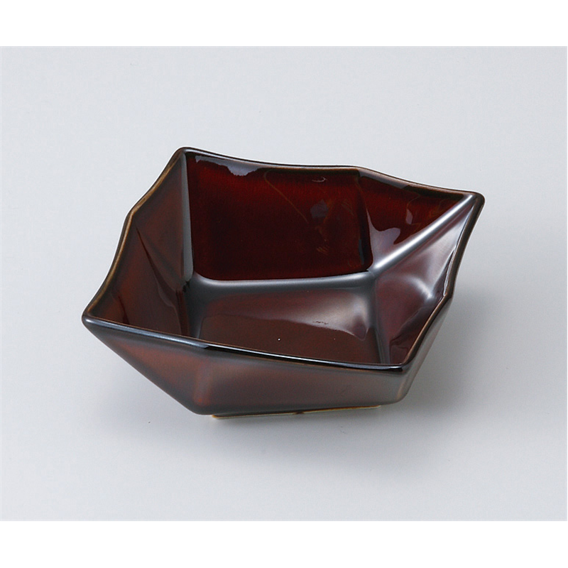 古林陶器 小鉢 うるし釉折り目小鉢 506250352 1個（ご注文単位1個）【直送品】