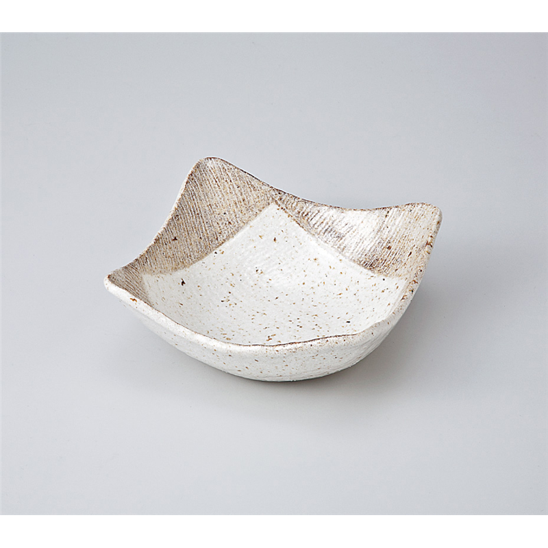 古林陶器 小鉢 白唐津4.8角鉢 704850425 1個（ご注文単位1個）【直送品】