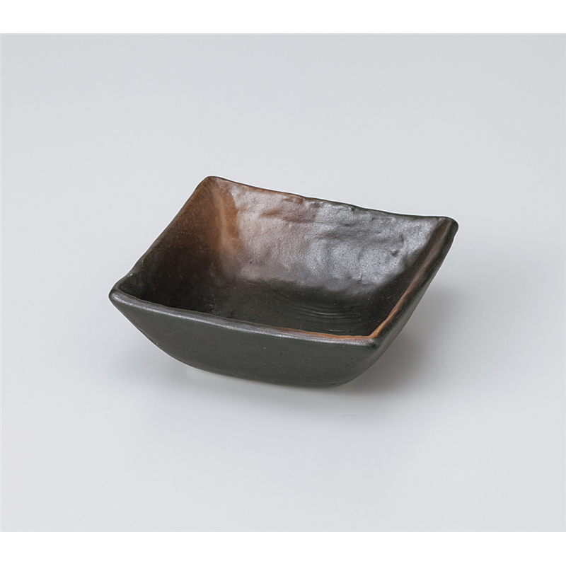 古林陶器 小鉢 備前吹(松花堂兼用)角小鉢 905440326 1個（ご注文単位1個）【直送品】