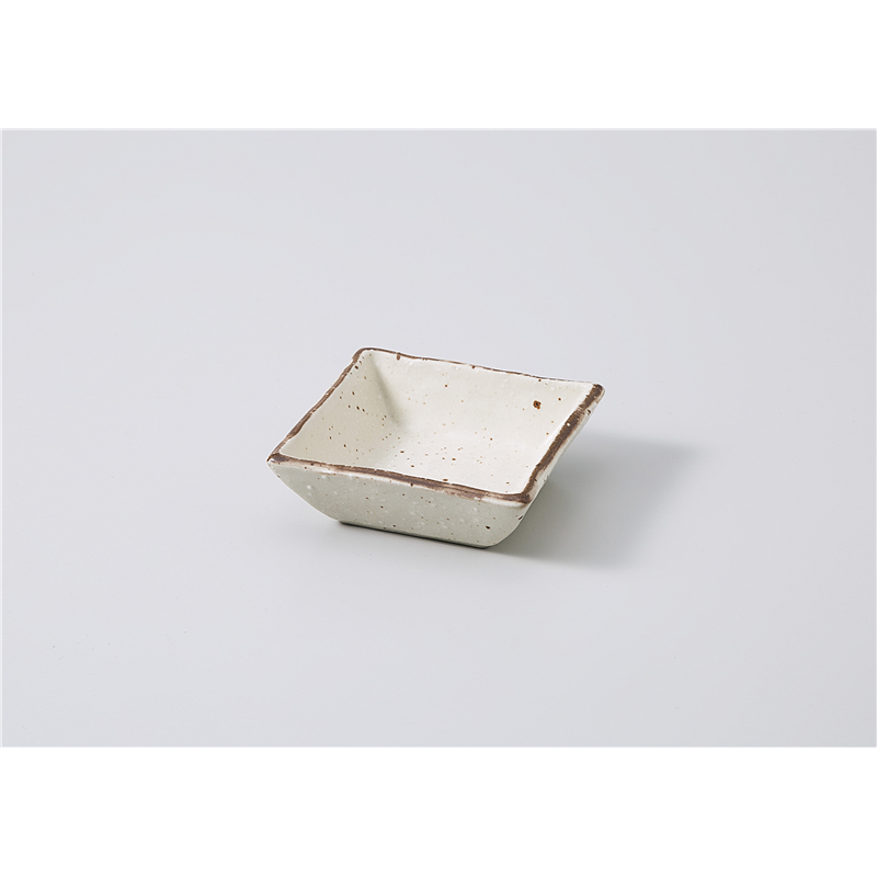 古林陶器 小鉢 白化粧 四角小付 1105160460 1個（ご注文単位1個）【直送品】