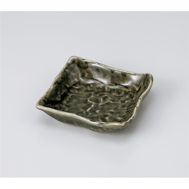 古林陶器 小鉢 織部4.0角小鉢 905350447 1個（ご注文単位1個）【直送品】