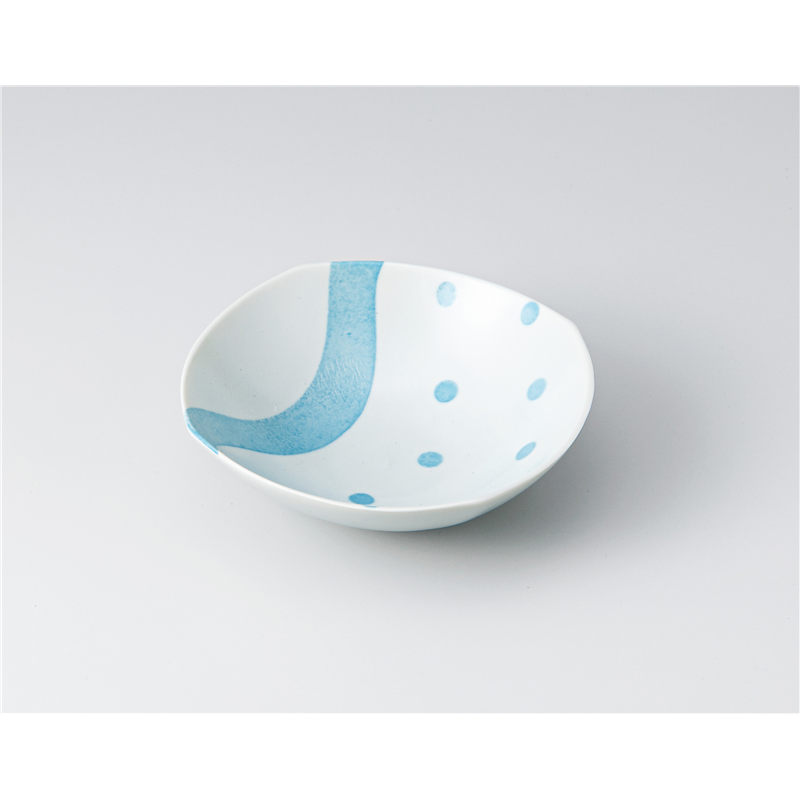 古林陶器 小鉢 おりがみ 四方4.0鉢 水色 1304860141 1個（ご注文単位1個）【直送品】