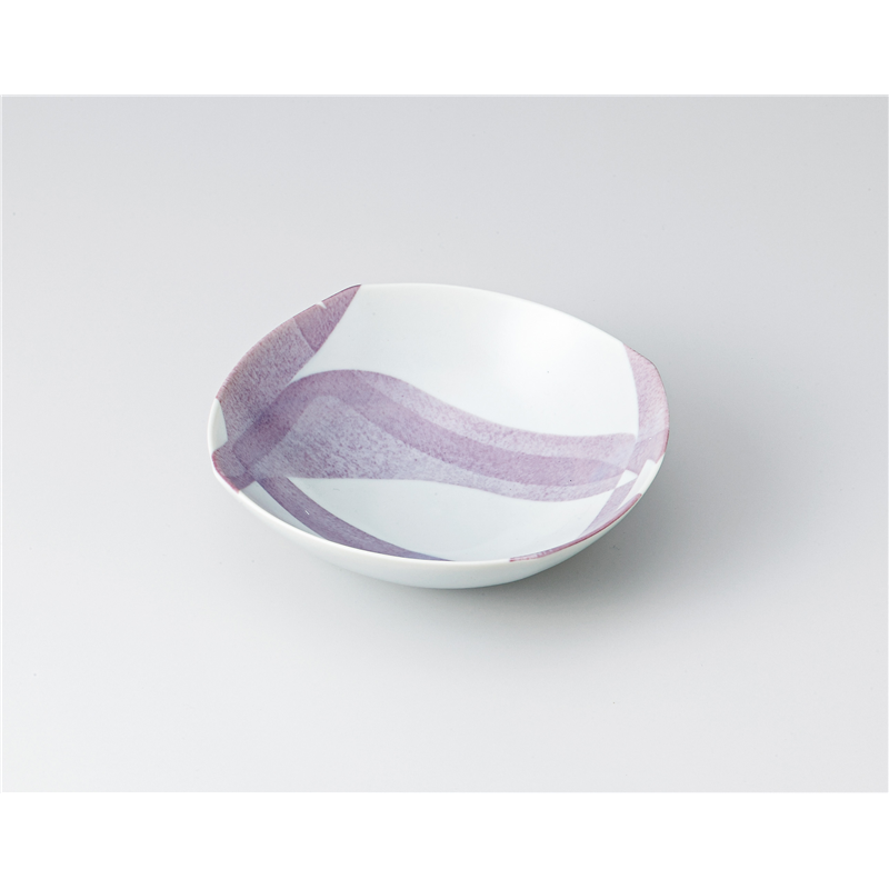 古林陶器 小鉢 おりがみ 四方4.0鉢 紫 1304860541 1個（ご注文単位1個）【直送品】