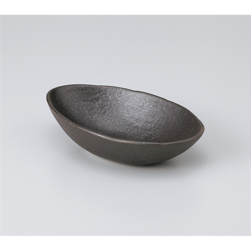 古林陶器 小鉢 丹波黒砂目楕円鉢(小) 905640447 1個（ご注文単位1個）【直送品】