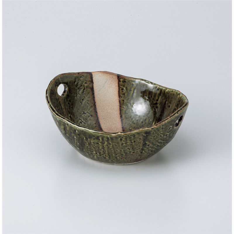 古林陶器 小鉢 織部三角紋中鉢 806250278 1個（ご注文単位1個）【直送品】