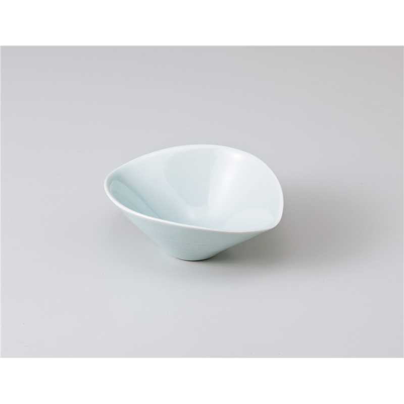 古林陶器 小鉢 青白磁楕円千段小鉢 1005840235 1個（ご注文単位1個）【直送品】