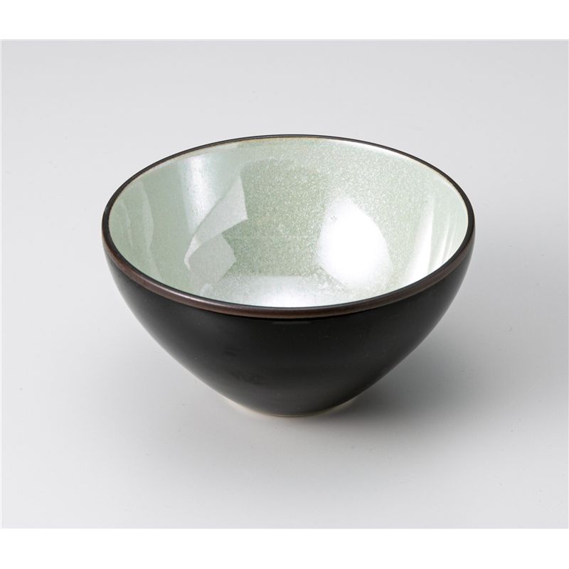 古林陶器 小鉢 グリーン 12cmブラックボウル 1205620426 1個（ご注文単位1個）【直送品】