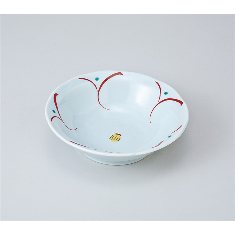 古林陶器 小鉢 青地花だより4.0浅丼 705540447 1個（ご注文単位1個）【直送品】