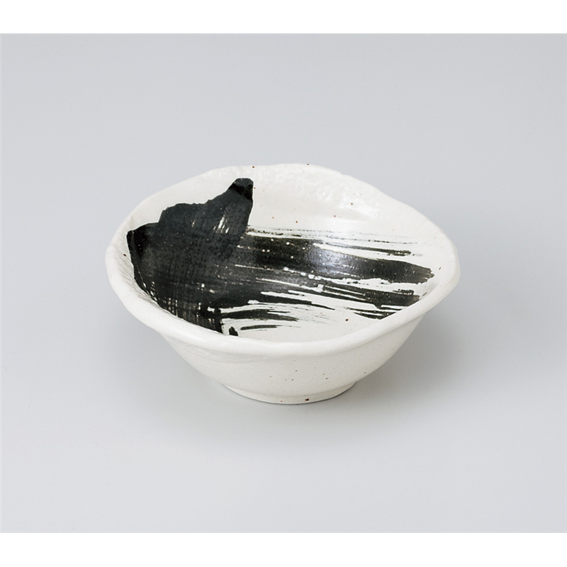 古林陶器 小鉢 黒刷毛石目小鉢 906130335 1個（ご注文単位1個）【直送品】