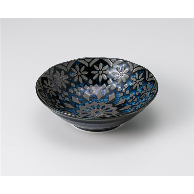 古林陶器 小鉢 ザフラ 海碧 4.0浅丼 1205760301 1個（ご注文単位1個）【直送品】