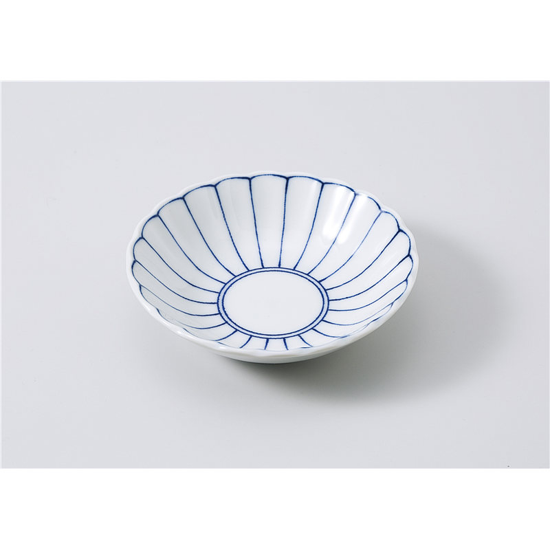 古林陶器 小鉢 菊線菊型4.0浅鉢 1105960179 1個（ご注文単位1個）【直送品】