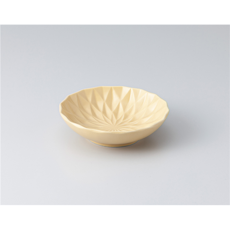 古林陶器 小鉢 花形文様小鉢 イエロー 1305550276 1個（ご注文単位1個）【直送品】